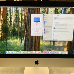 Apple iMac Retina 4k 21.5 Inch Screen PC Computer Quad Core Intel I3 Processor 8 GB RAM Radeon Pro 555x Graphics 252 SSD Storage Keyboard Mouse Wifi