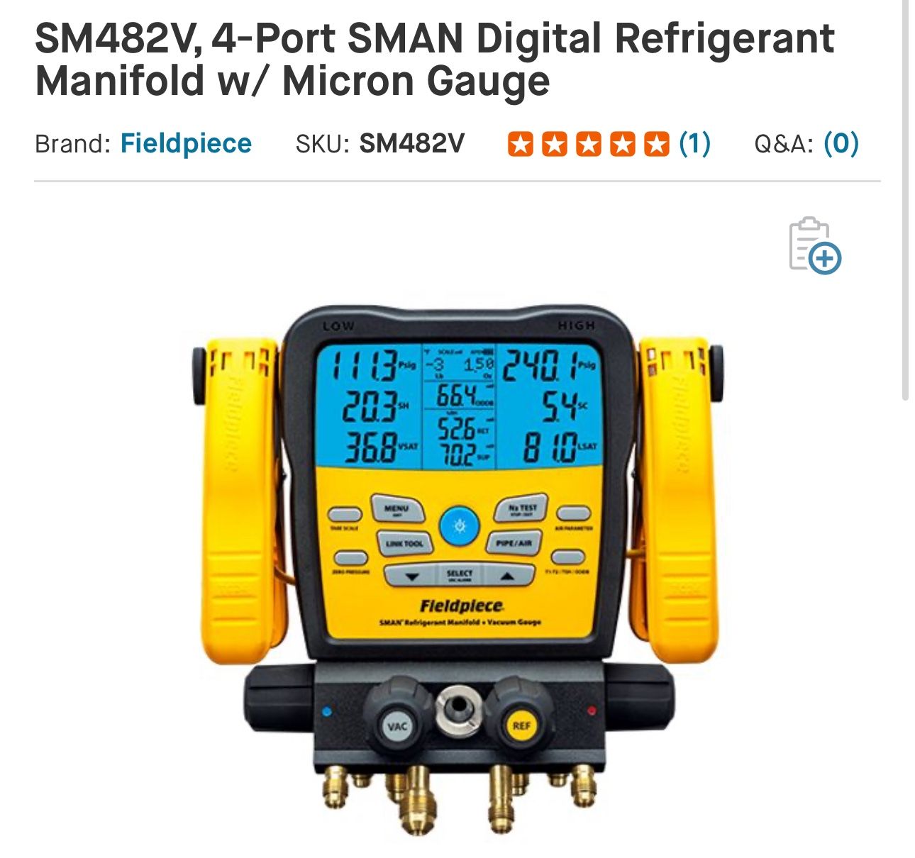 Sm482v Digital Manifold