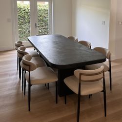 New Arhaus Jagger Inspired Dining Chair Armless, Free Delivery ✅ Arhaus Jagger Style Chairs Mid Century Modern 