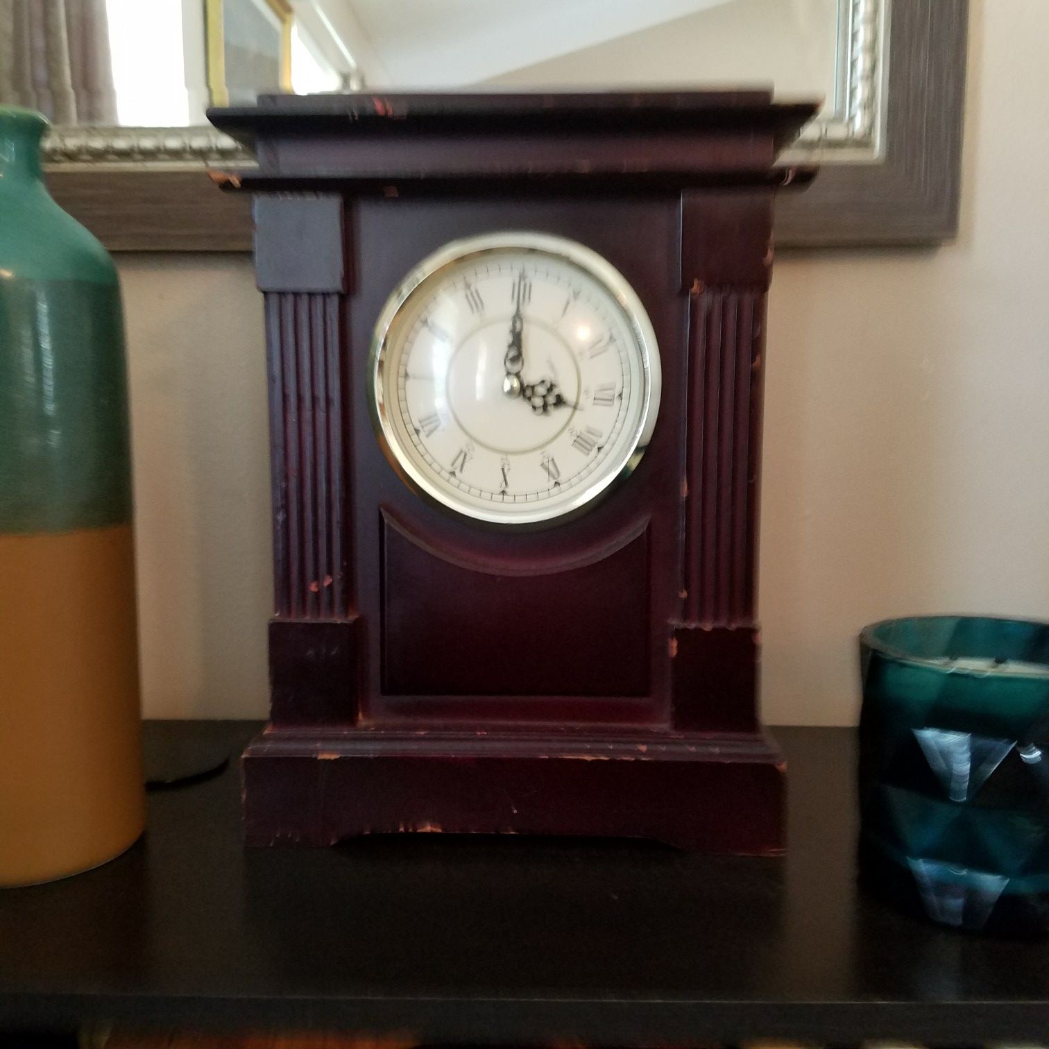 Wooden antique clock