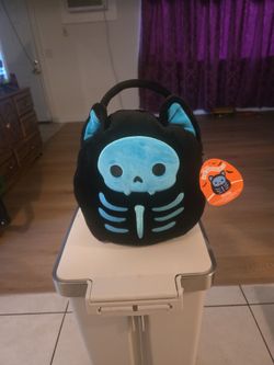 Squishmallows Halloween Skeleton Cat Treat Bag