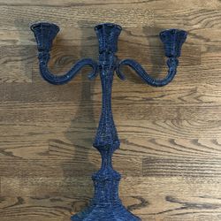 Anthropologie Gothic Style Large Wrapped  Wire Candelabra Candle Holder