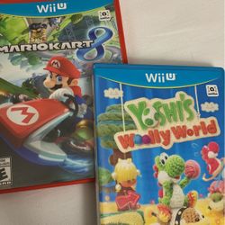Wii U Mariokart And Yoshi Games