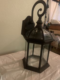 Great condition Metal& Glass Bell light wall mount