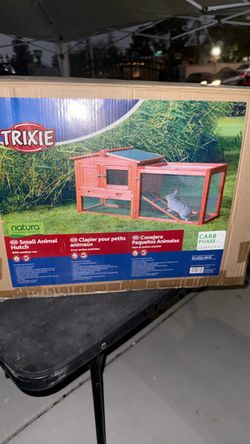 Trixie Natura Small Animal Hutch with Outdoor Run