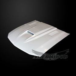 Ford Mustang 2005-2009 Type-SMS Style Functional Heat Extraction Ram Air Hood