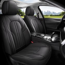 Universal, Mingbron *2 Front* Seat Covers, PU Leather, Black