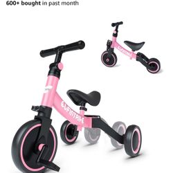 Besrey 5 in 1 toddler bike, toddler tricycle, color pink
