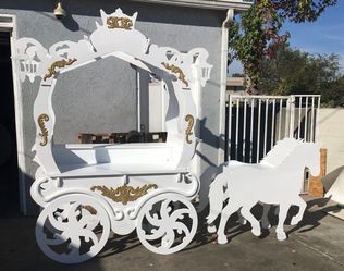 Royal Wooden Table Sweet Candy Cart