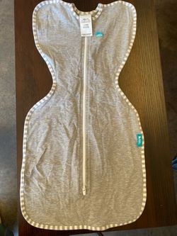 Love To Dream Gray White Swaddle Baby Sleeping Bag Sleepsack size Small