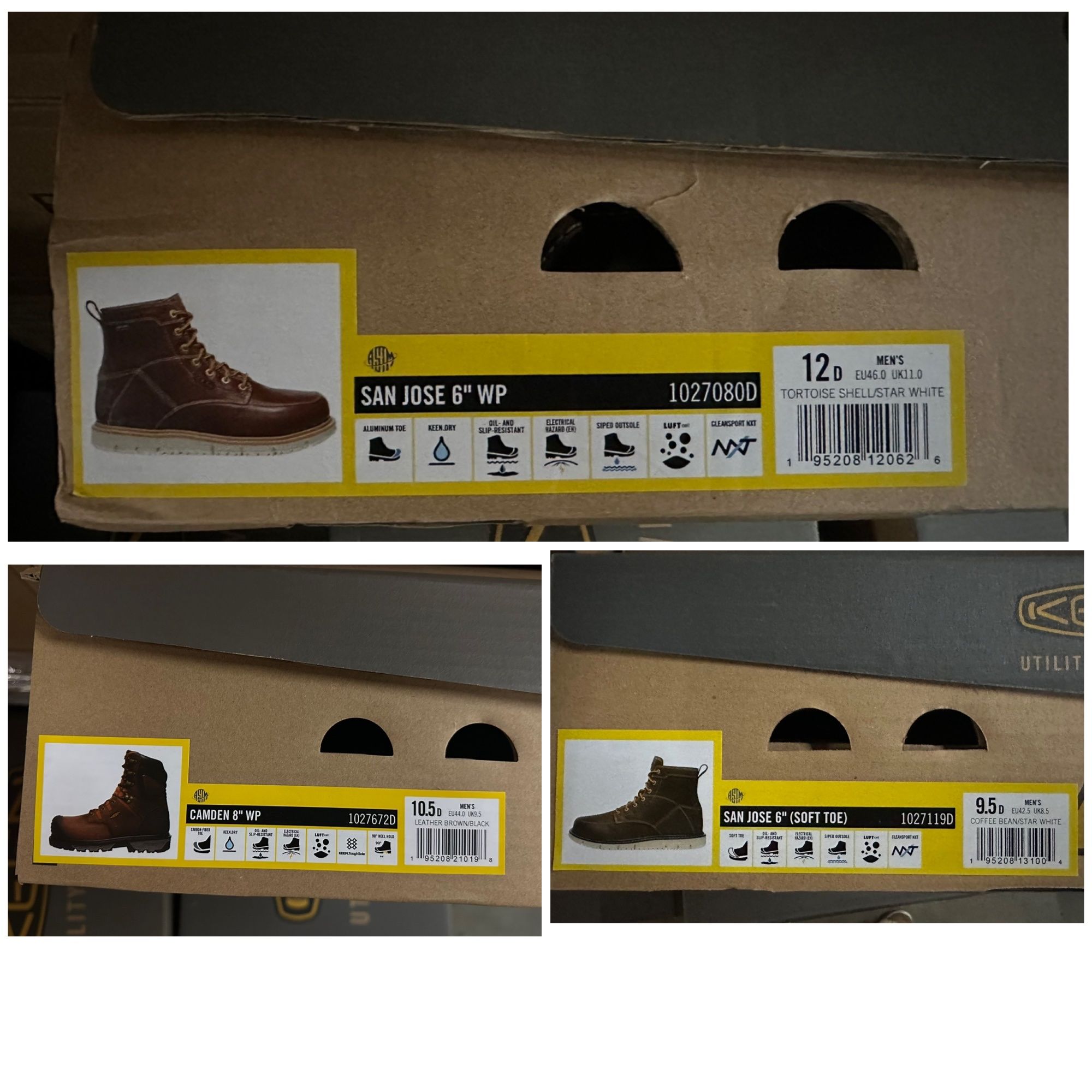 Keen Work Boots, 7, 9.5, 10.5, 11, 12, 13, New