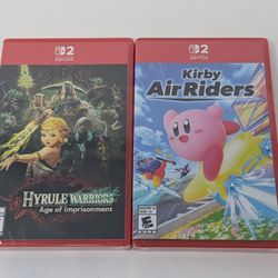 Nintendo Switch 2 SEALED Games (Kirby Air Riders & Hyrule Warriors Age of Imprisonment