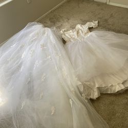Wedding Dress And  Veil