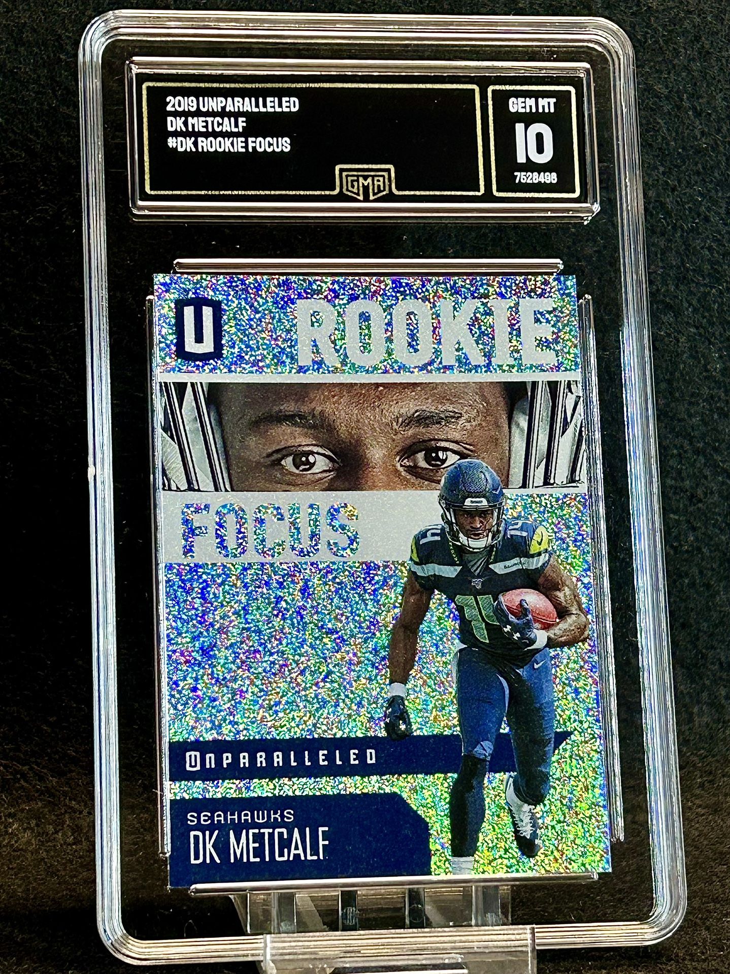 2019 Unparalleled 💥 DK Metcalf 💥 Rookie Focus GMA 10 💎 Mint - Seattle Seahawks