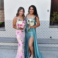 TEAL PROM DRESS SIZE 6 