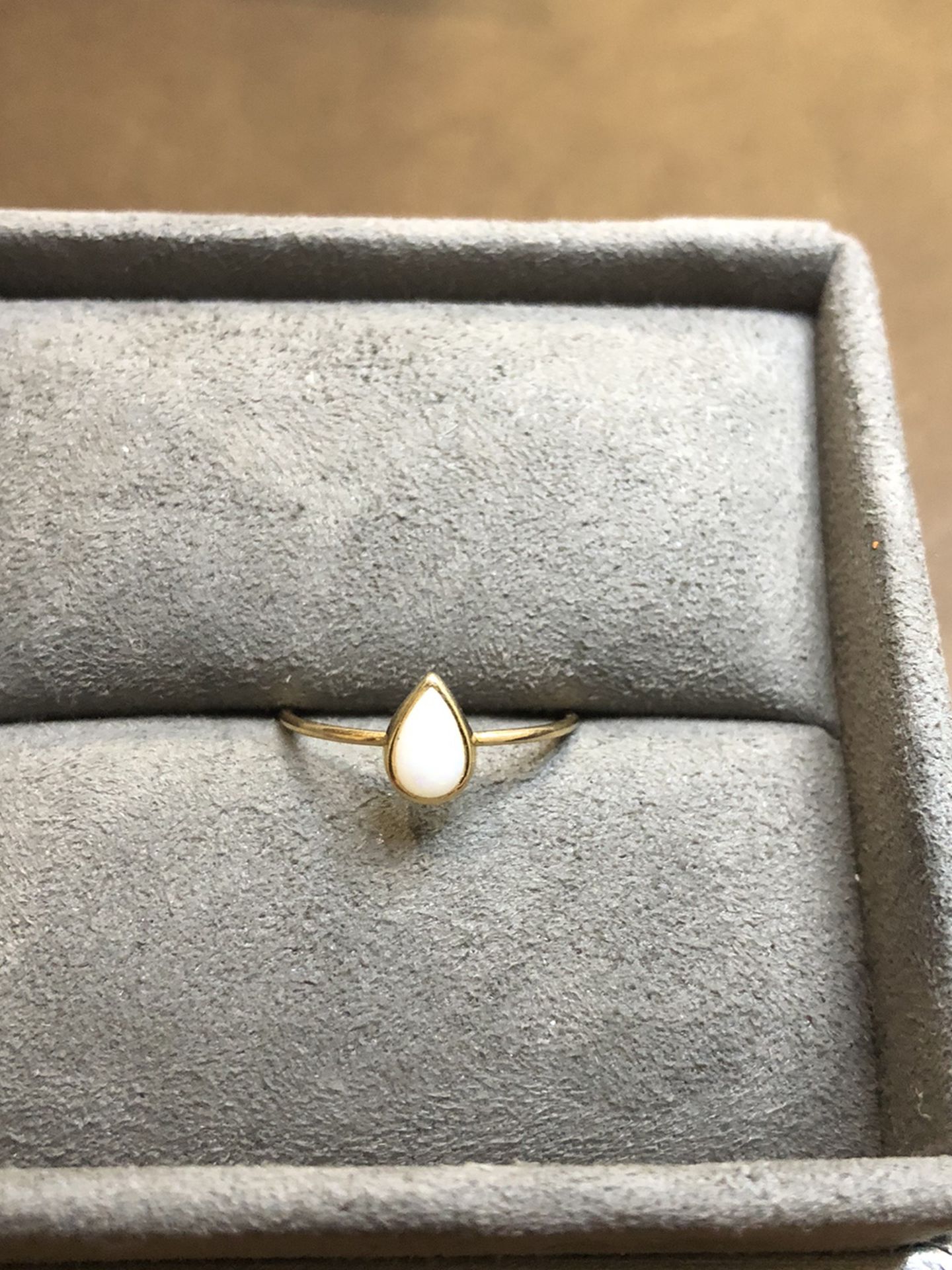 Catbird 14K Gold Opal Teardrop Ring