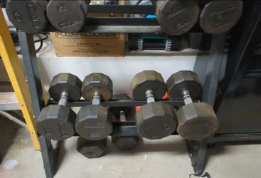Dumbbell Set with Rack and Kettlebell / Weight Set / Weights