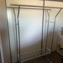 Wheeled Heavy Duty Clothes Rack