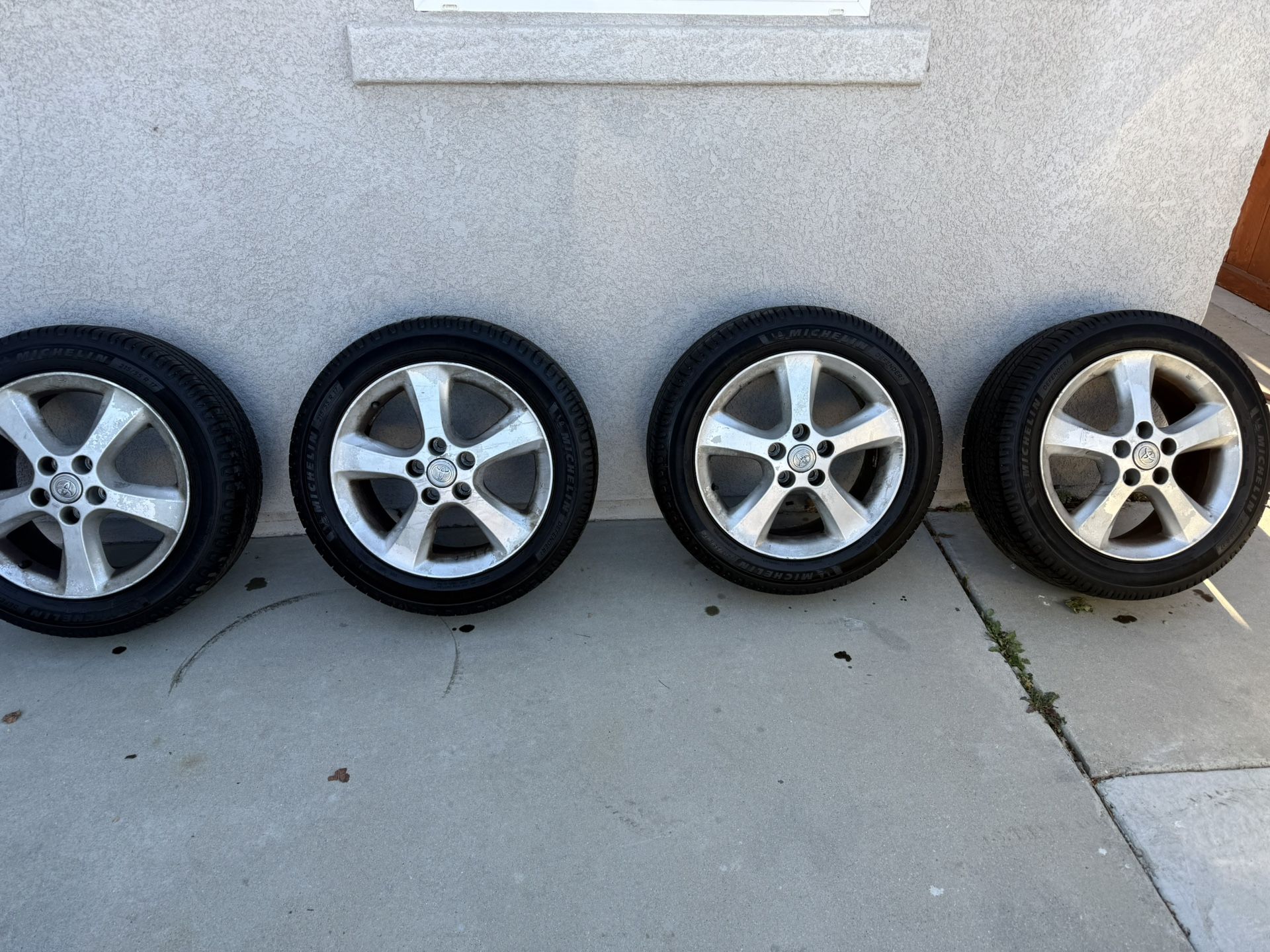 Toyota 17” OEM Wheels + New Michelin Tires
