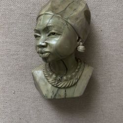 Sculpted Marble Women Head