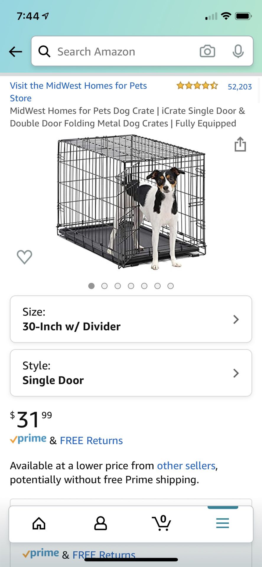 30-Inch Dog Crate