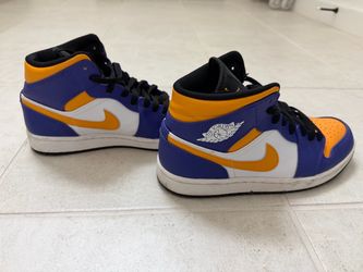 Mint condition Air Jordan 1 Mid Lakers size 8