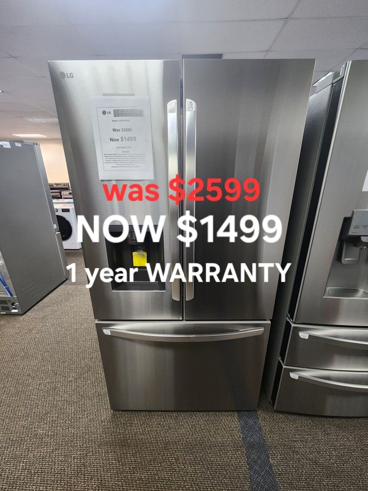 26cu.ft Smart Counter Depth Max French Door Refrigerator With Dual Ice Maker In Print Proof Stainless Steel