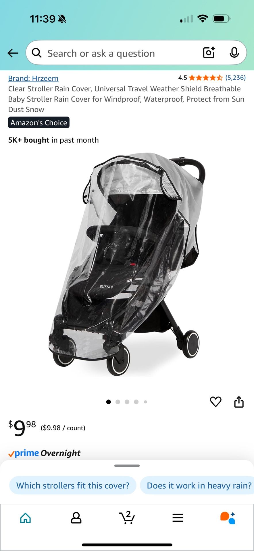 Universal Baby Stroller Rain Cover