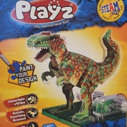 Play-Z Electronic T-Rex STEAM Toy NIB