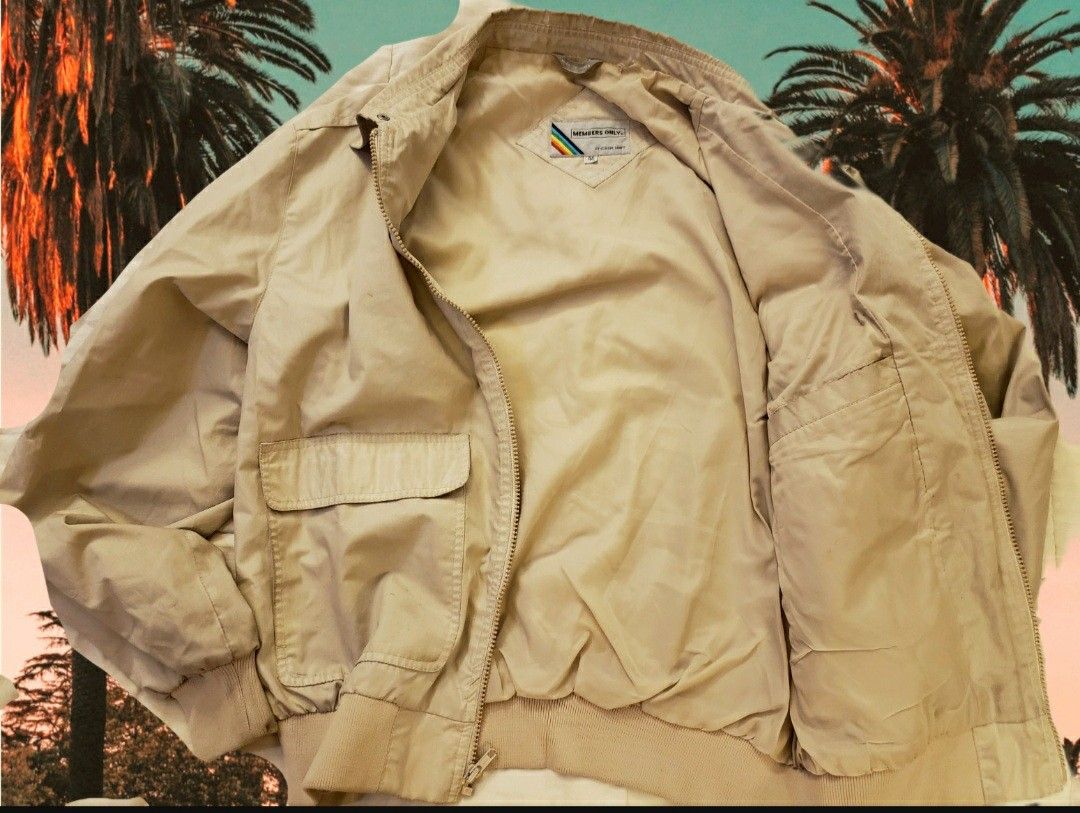 Members Only Pocket Windbreaker Jacket By Europe Craft