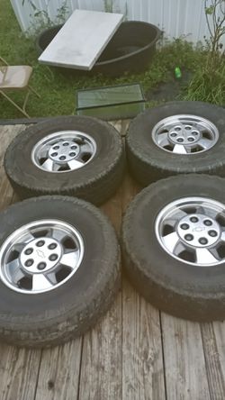 Chevy six lug rims and tires