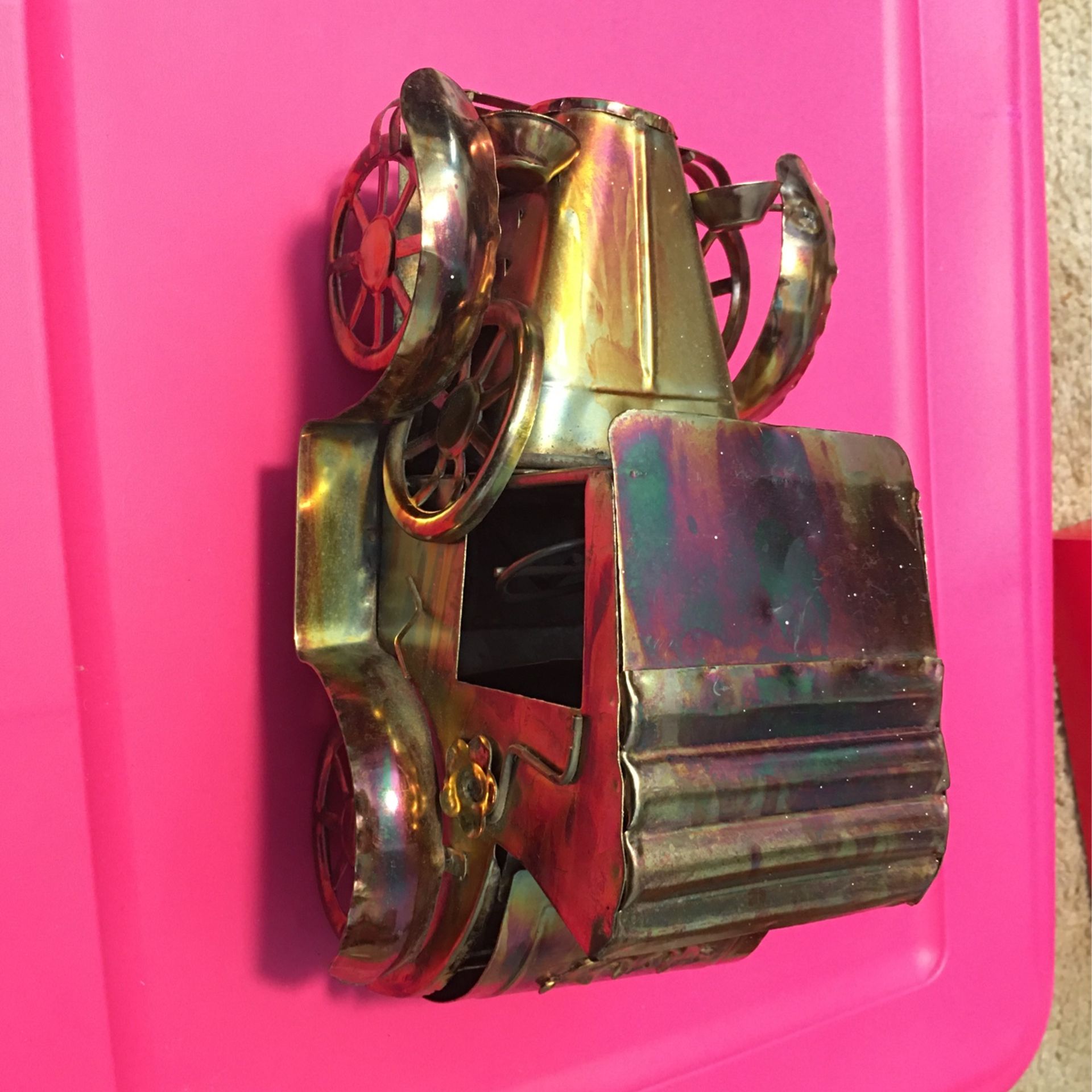 Vintage Berkeley Designs Copper Car Music Box