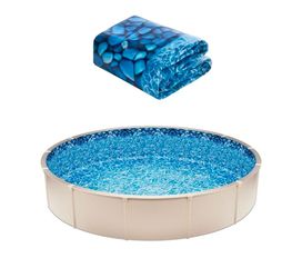 VEVOR 27-ft Round Above Ground Pool Liner, Unibead Pool Liners, Standard Gauge, 52inch Wall Height, Designed for Steel Sided Above-Ground Swimming Poo