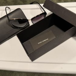 Dolce & Gabbana Sunglasses, DG4304 57, Black with Gold