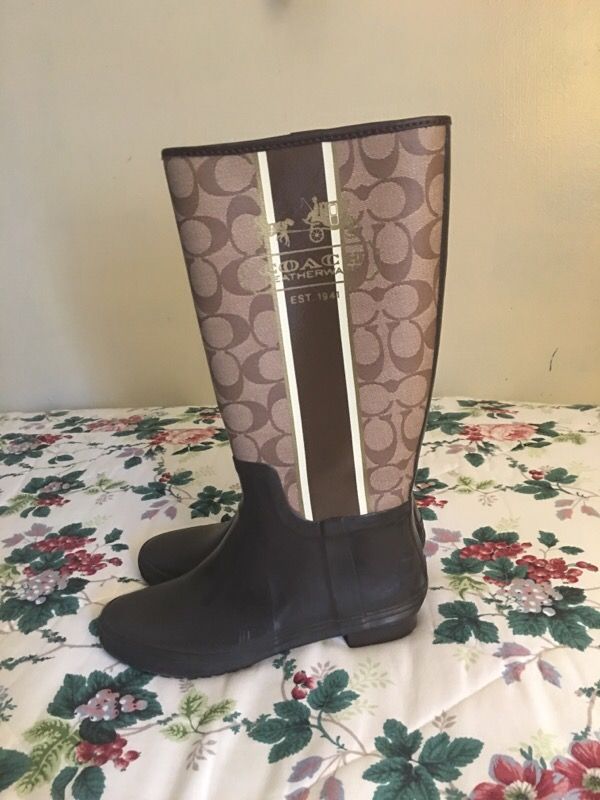 Coach rain boots