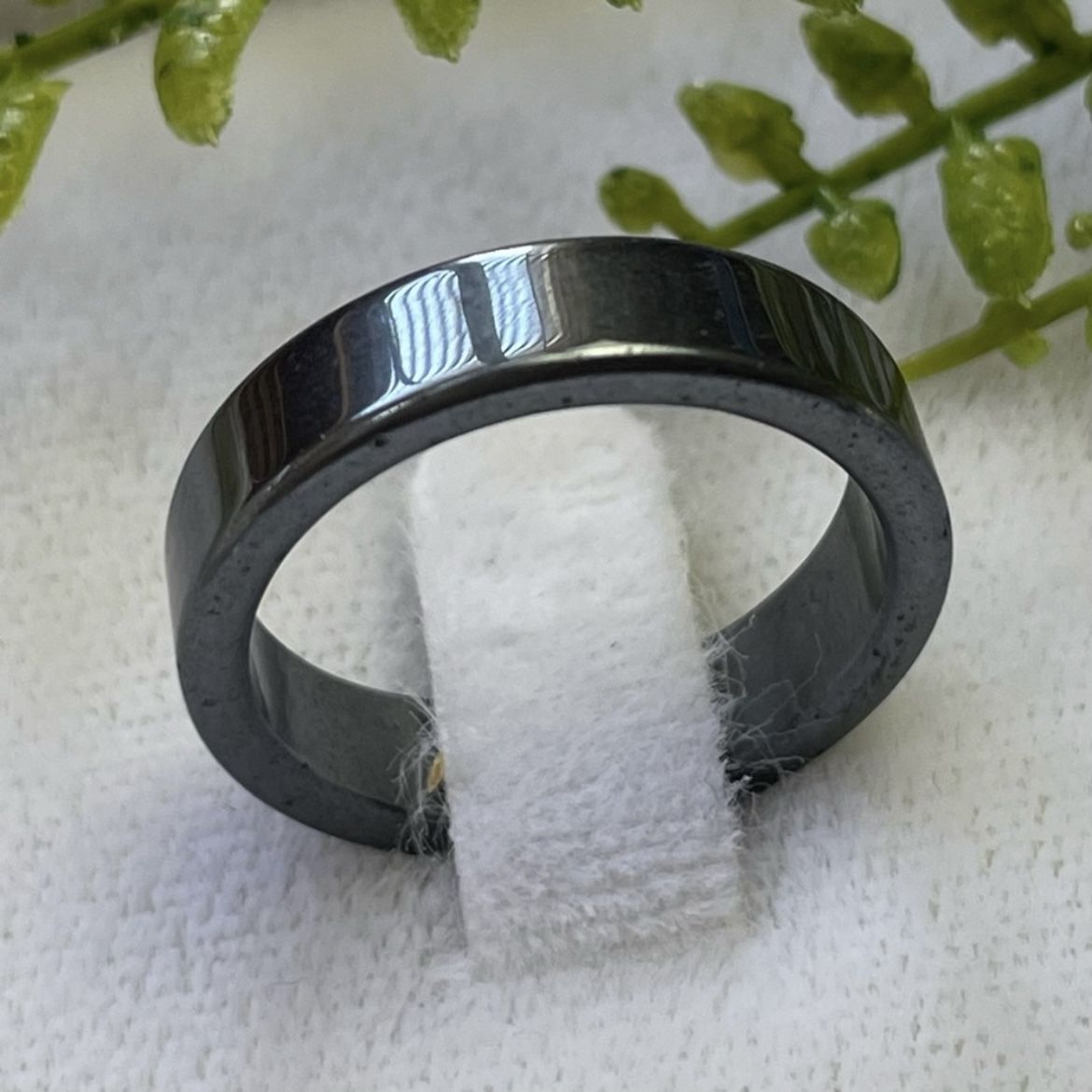 Mens gunmetal tone ring