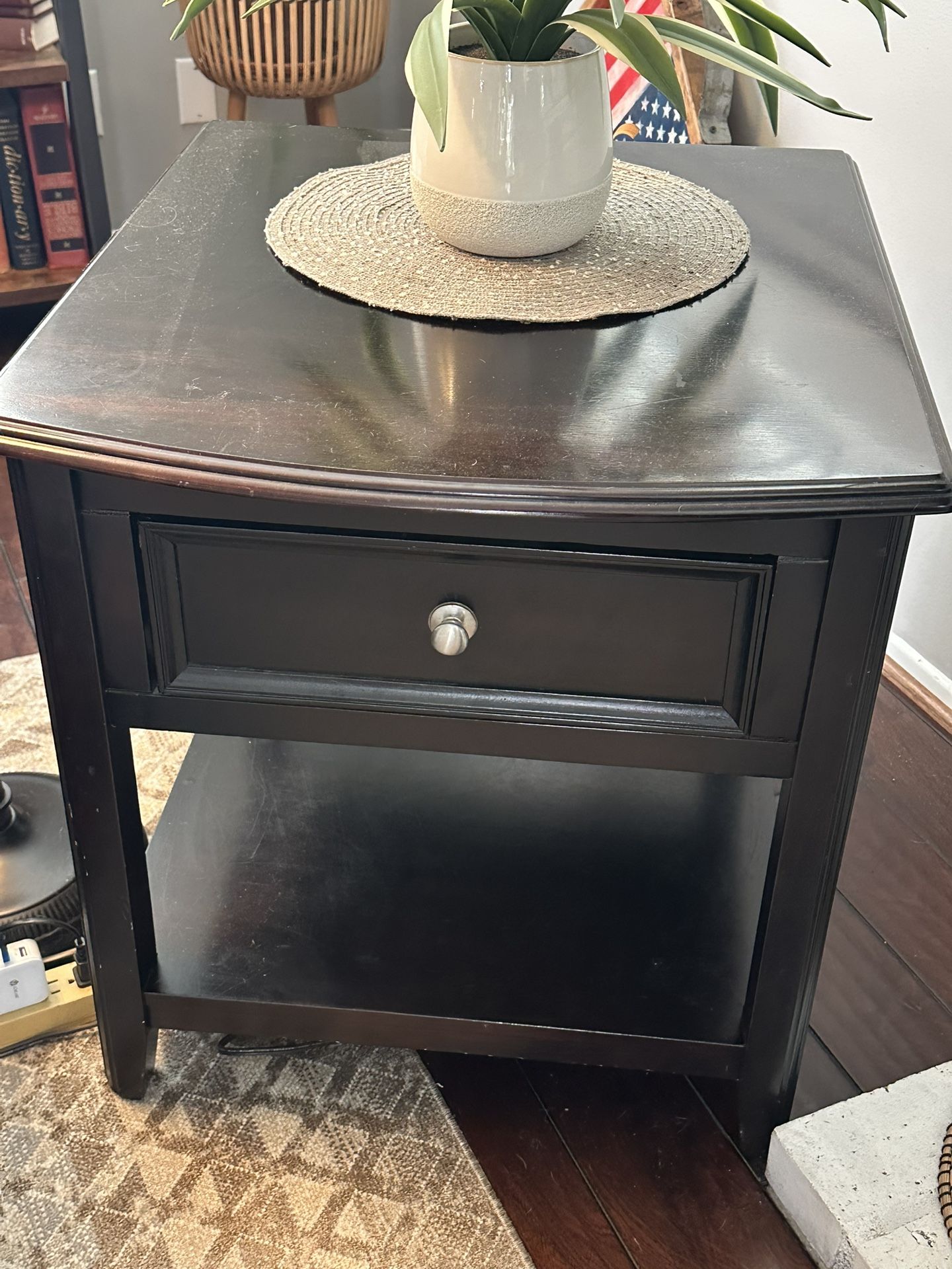 End table, solid wood