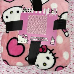 HELLO KITTY PLUSH BLANKET