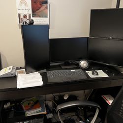 IKEA Table With Two Drawers 