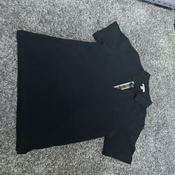 Black Burberry Polo Shirt