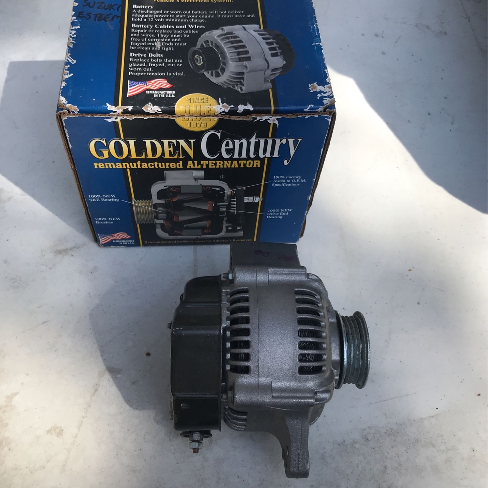 Rebuilt Alternator, 1996 Suzuki Esteem 