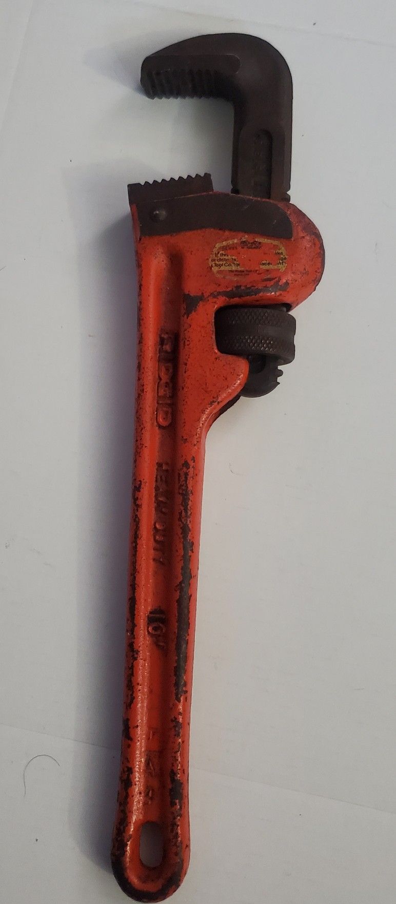 Rigid Heavy Duty 10" Cast Iron Pipe Wrench
