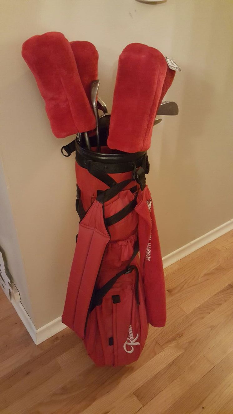Rainier beer golf bag
