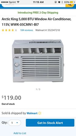 Arctic King 5 000 Btu Window Air Conditioner For Sale In Douglasville Ga Offerup
