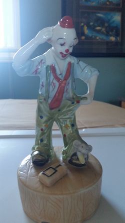Clown Music Figurine