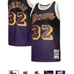 Men's Los Angeles Lakers Magic Johnson Jersey Size Large 
