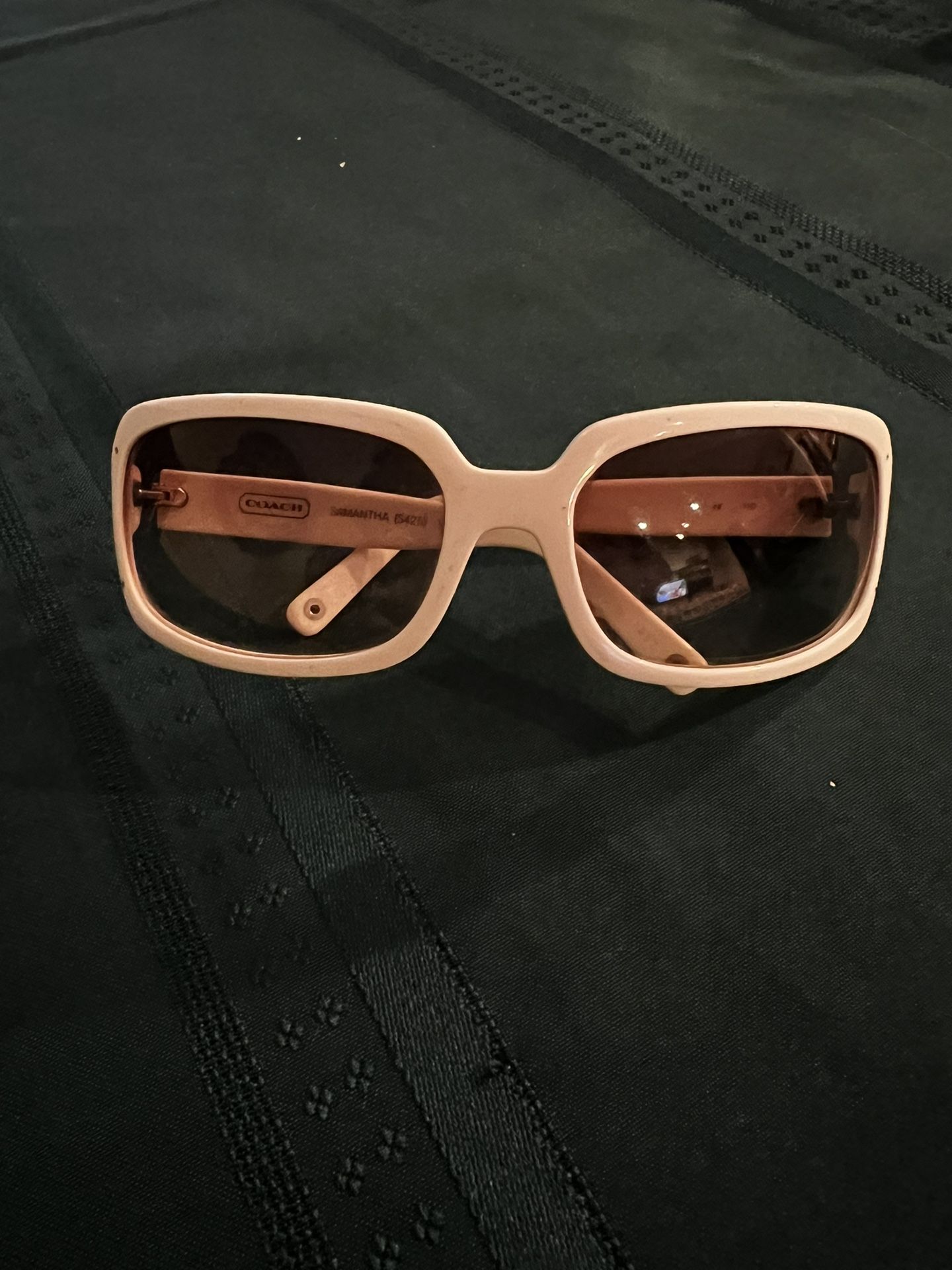 PRICE DROP! Coach Samantha S425 SUNGLASSES 63-18-110 White Rectangle 13354
