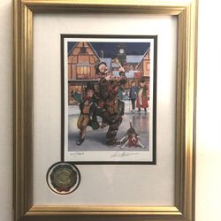 Vintage Circus Clown Art Picture 