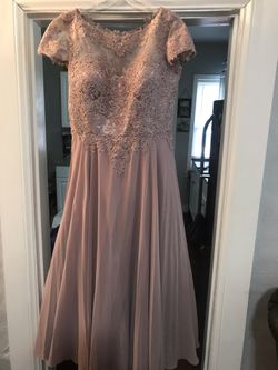 Vestido para fiesta color moka