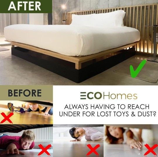 ECOHomes Under Bed Blocker for Pets Under The Bed Gap Blocker Keeps